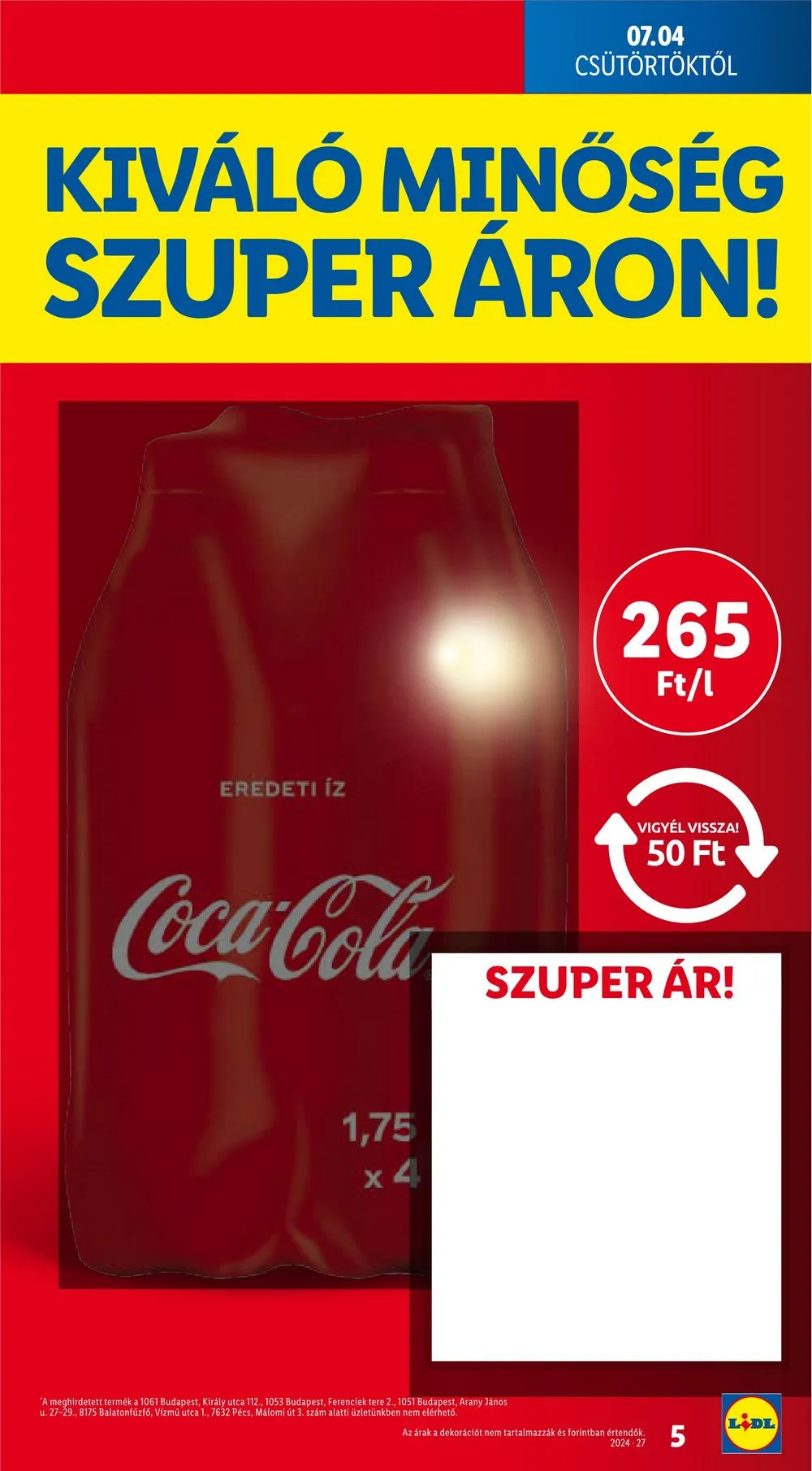 Lidl akciós újság 07.04–07.10 – 5. oldal