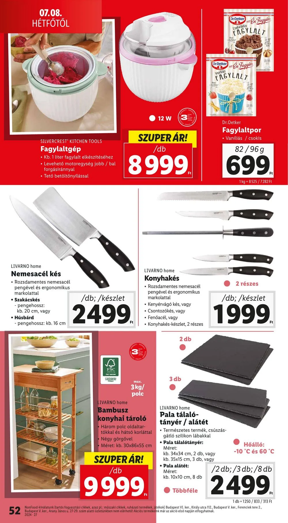 Lidl akciós újság 07.04–07.10 – 52. oldal