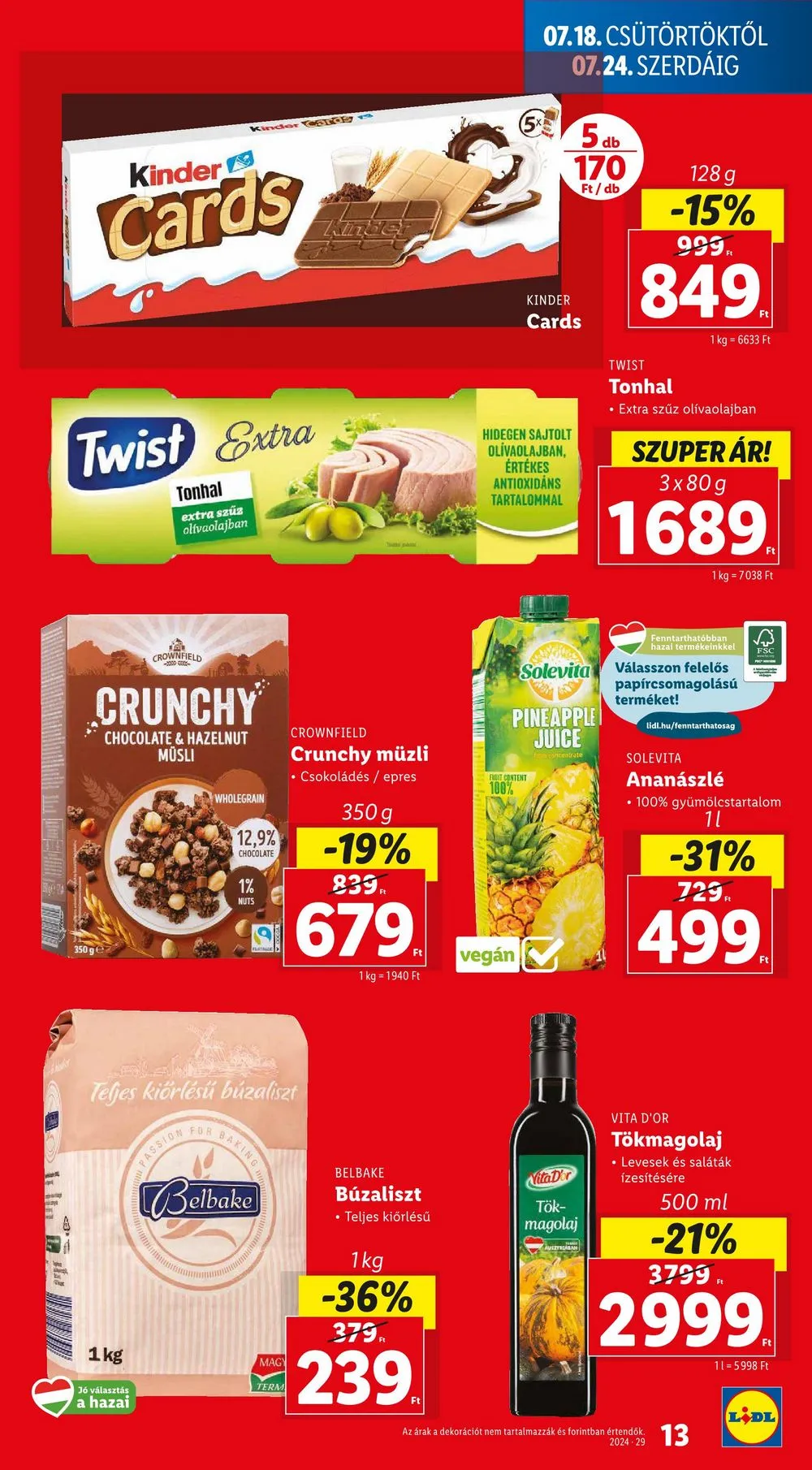 Lidl akciós újság 07.18–07.24 – 13. oldal