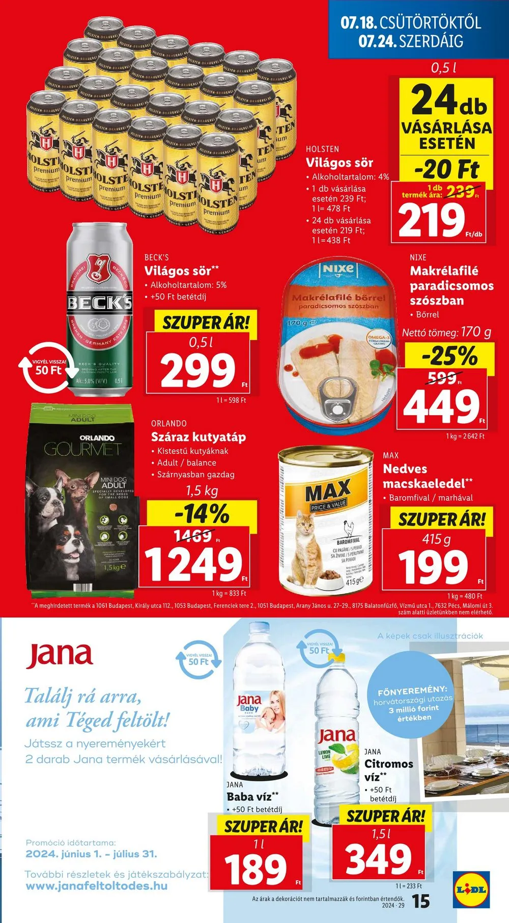 Lidl akciós újság 07.18–07.24 – 15. oldal