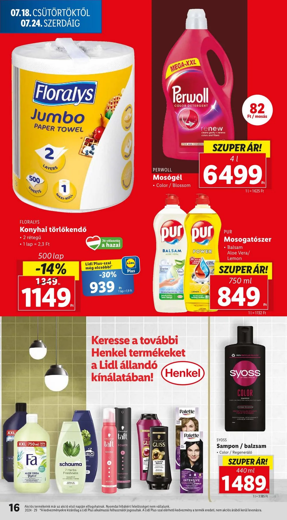 Lidl akciós újság 07.18–07.24 – 16. oldal