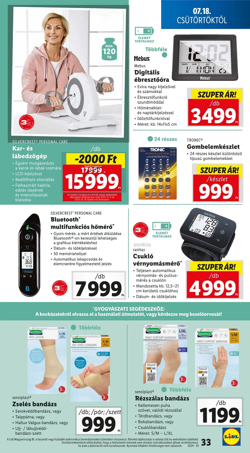 Lidl akciós újság 07.18–07.24 – 33. oldal