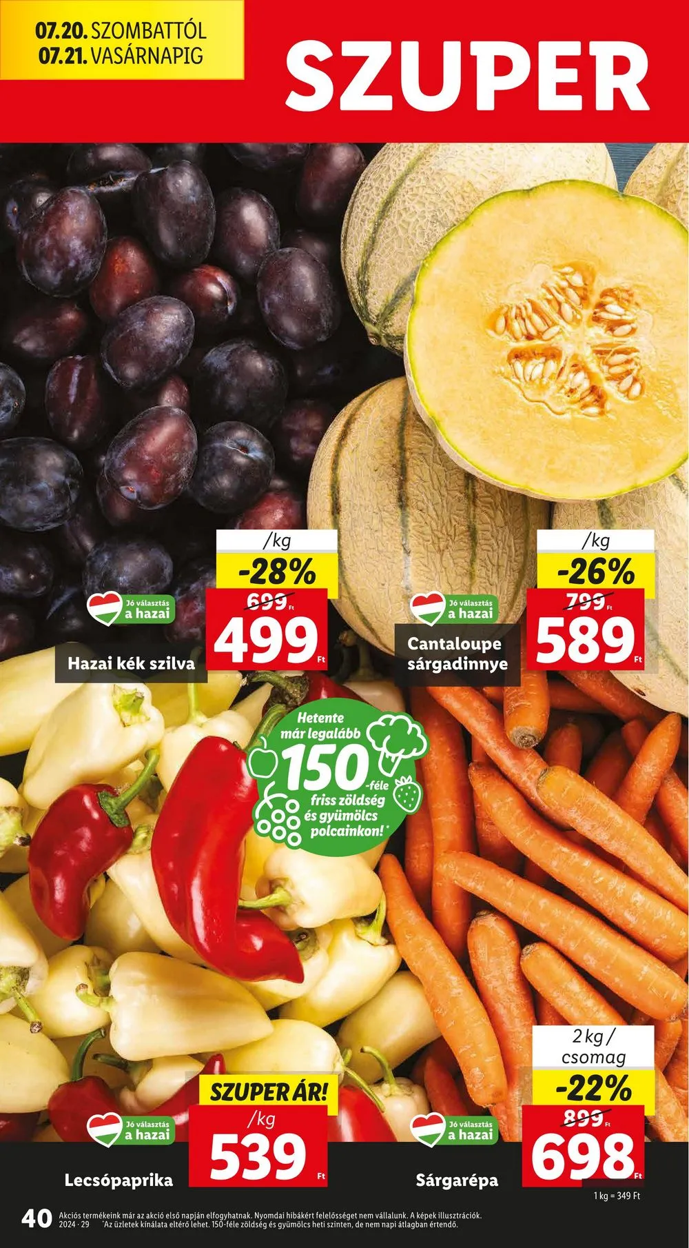 Lidl akciós újság 07.18–07.24 – 40. oldal