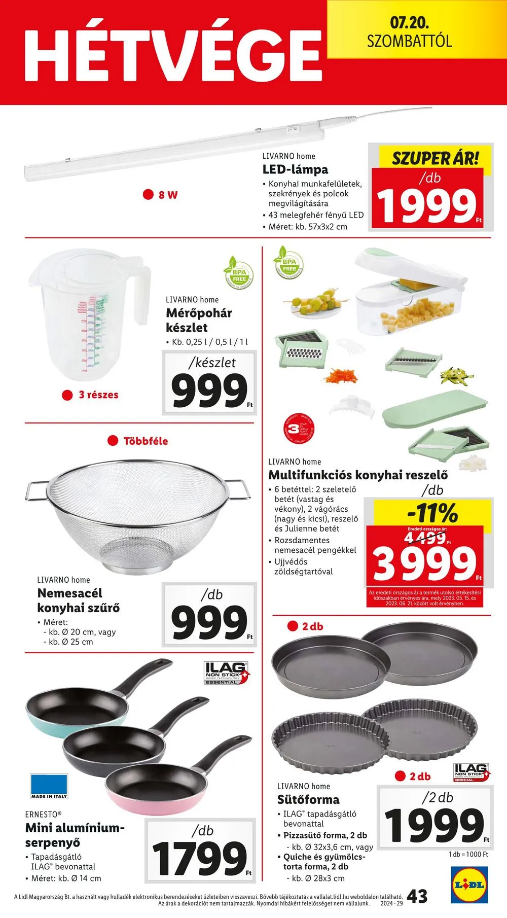 Lidl akciós újság 07.18–07.24 – 43. oldal