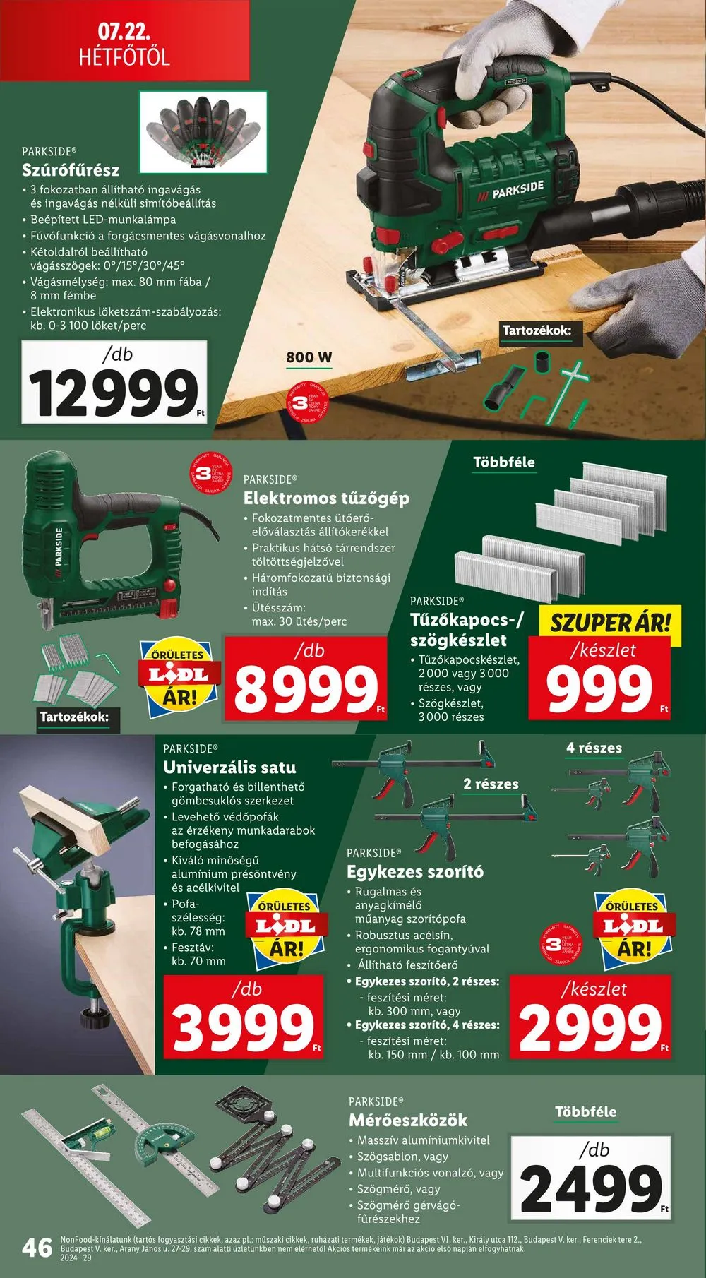 Lidl akciós újság 07.18–07.24 – 46. oldal