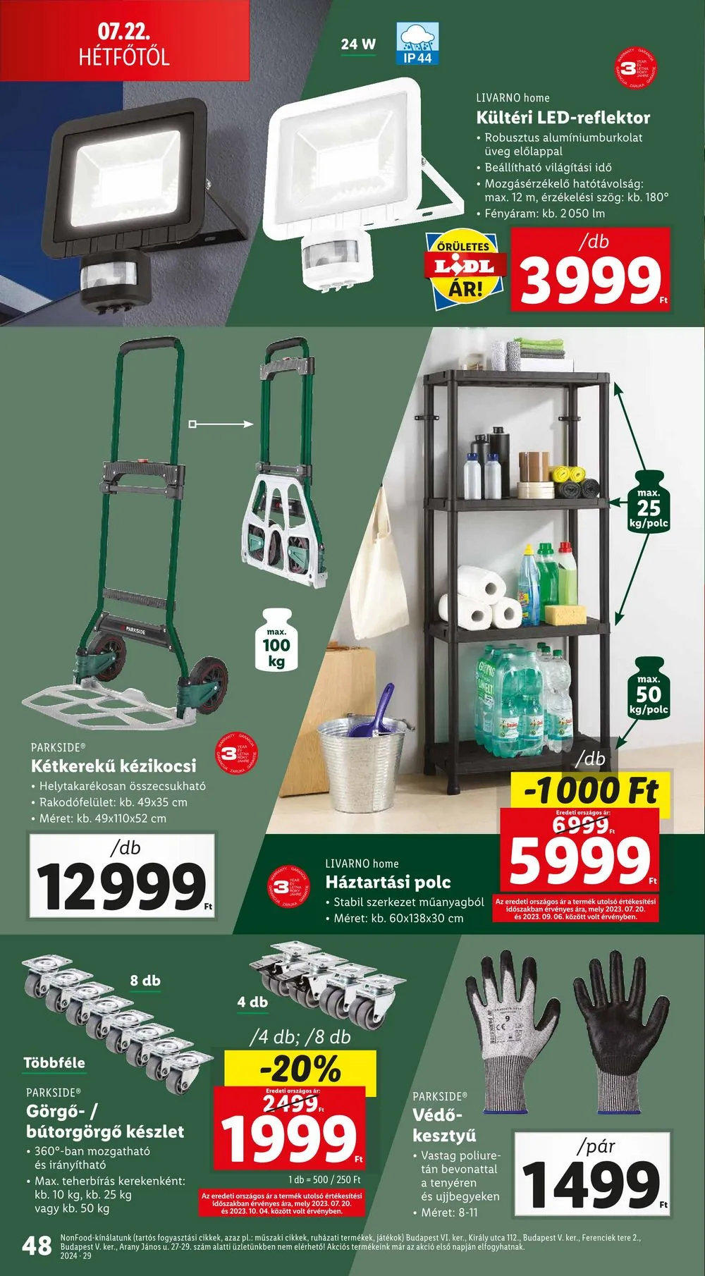 Lidl akciós újság 07.18–07.24 – 48. oldal