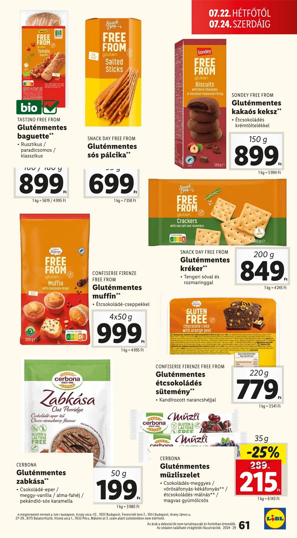 Lidl akciós újság 07.18–07.24 – 61. oldal