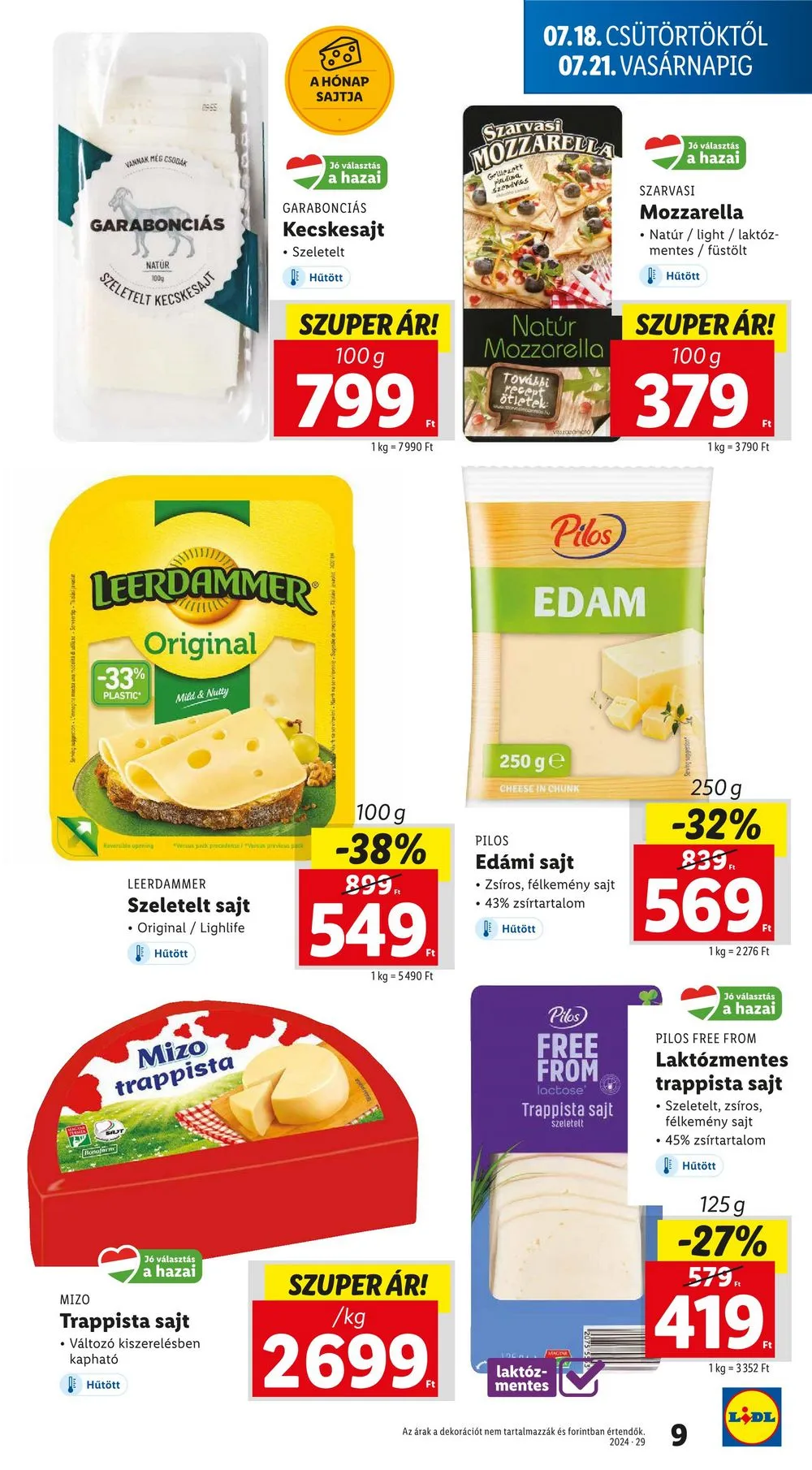 Lidl akciós újság 07.18–07.24 – 9. oldal