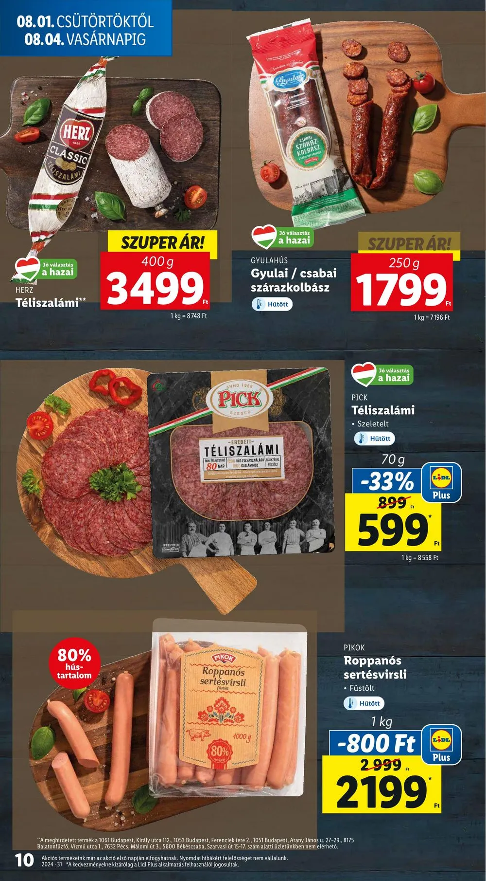 Lidl akciós újság 08.01–08.07 – 10. oldal