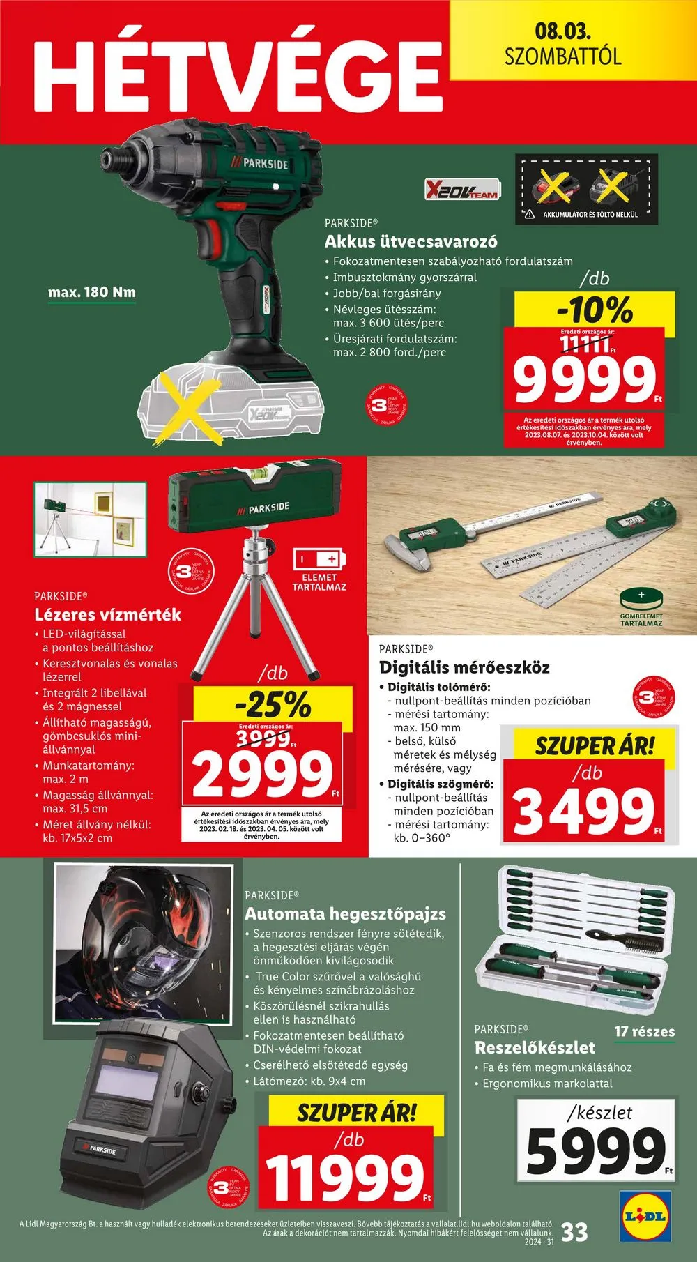 Lidl akciós újság 08.01–08.07 – 33. oldal