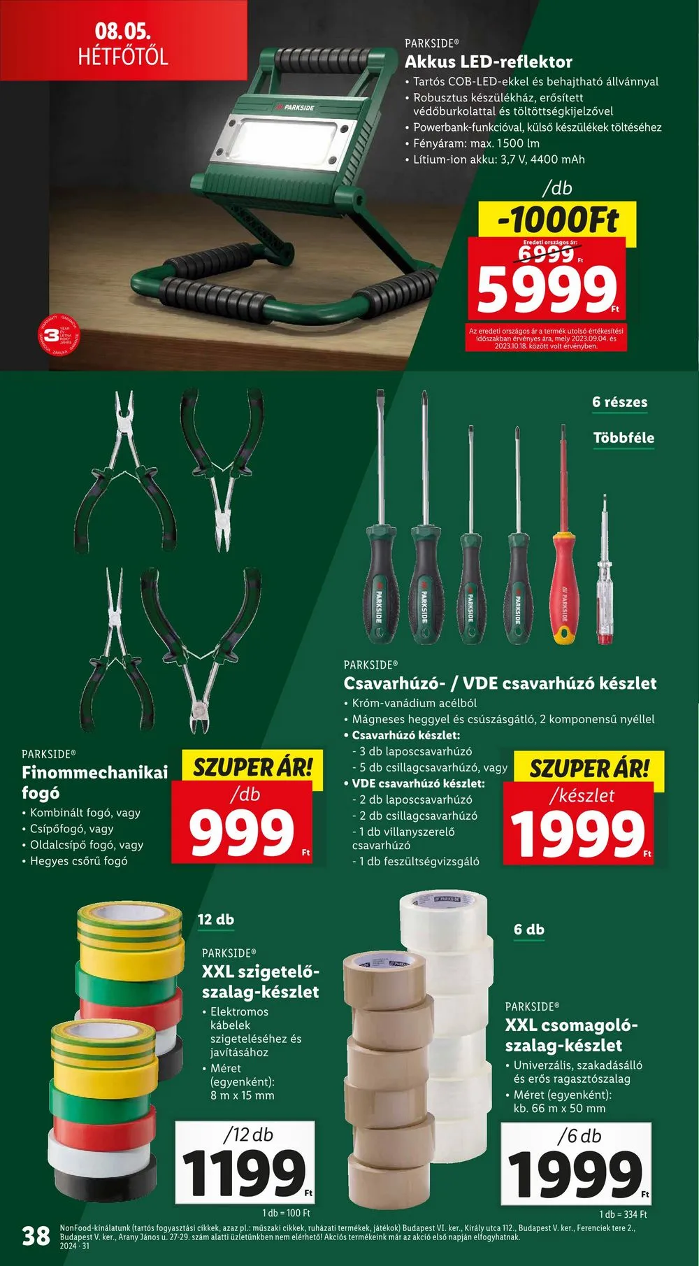 Lidl akciós újság 08.01–08.07 – 38. oldal