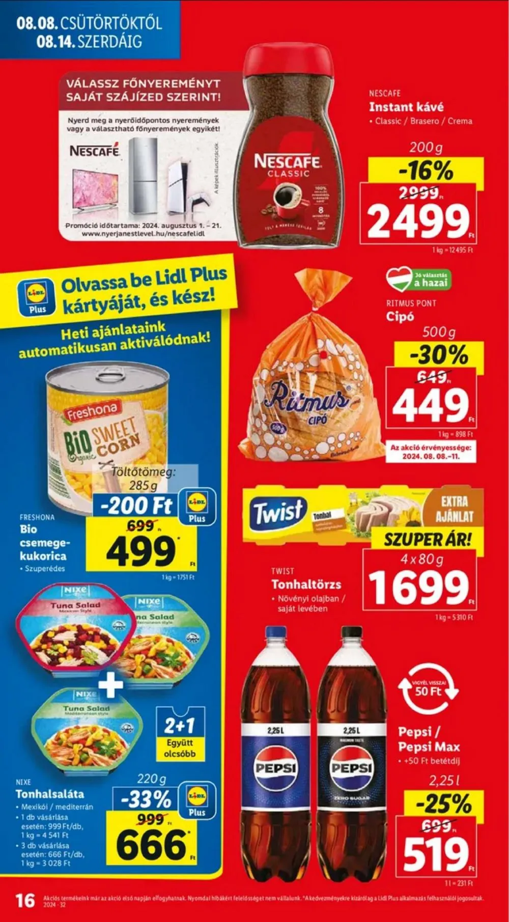 Lidl akciós újság 08.08–08.14 – 16. oldal