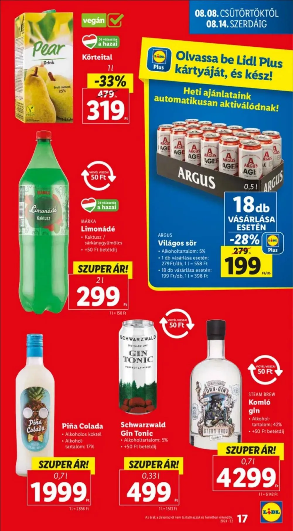 Lidl akciós újság 08.08–08.14 – 17. oldal