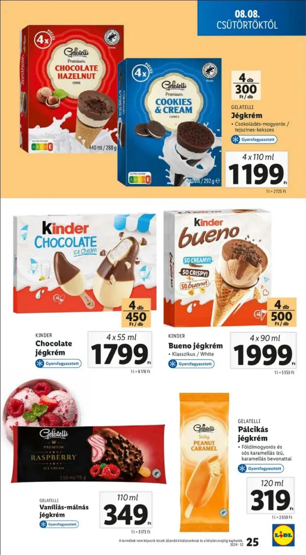 Lidl akciós újság 08.08–08.14 – 25. oldal