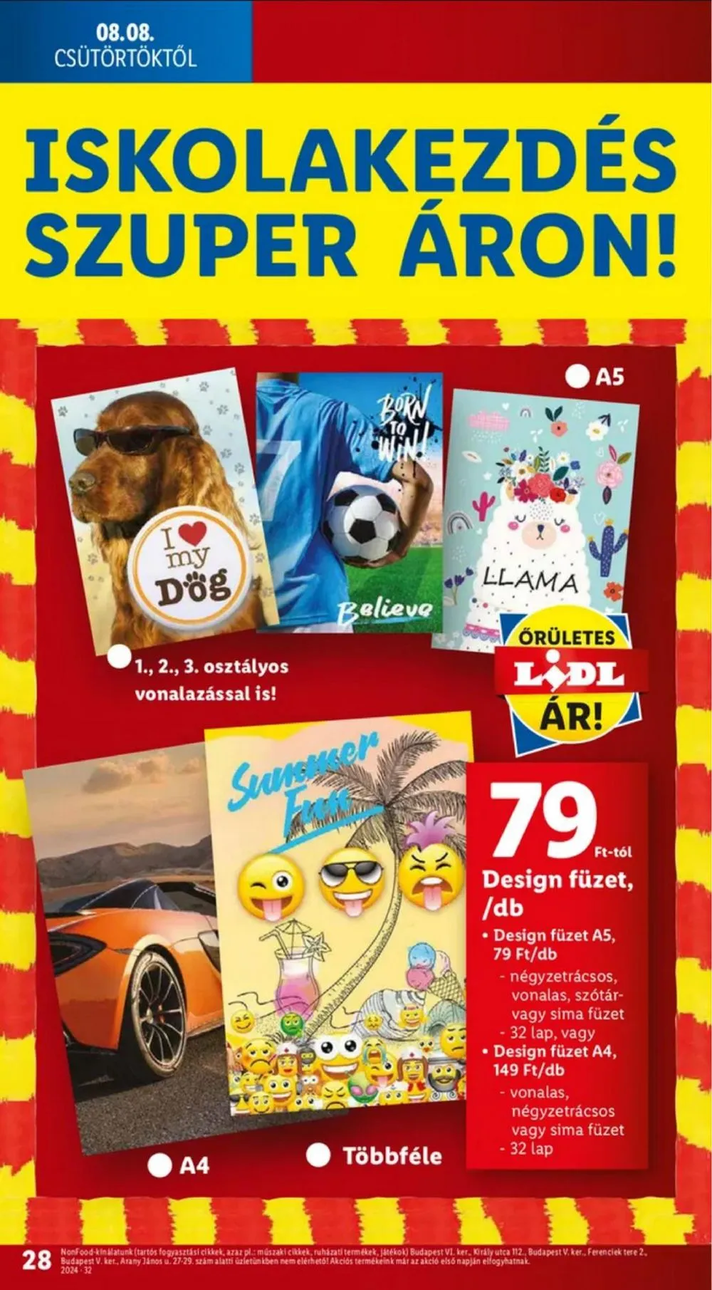 Lidl akciós újság 08.08–08.14 – 28. oldal