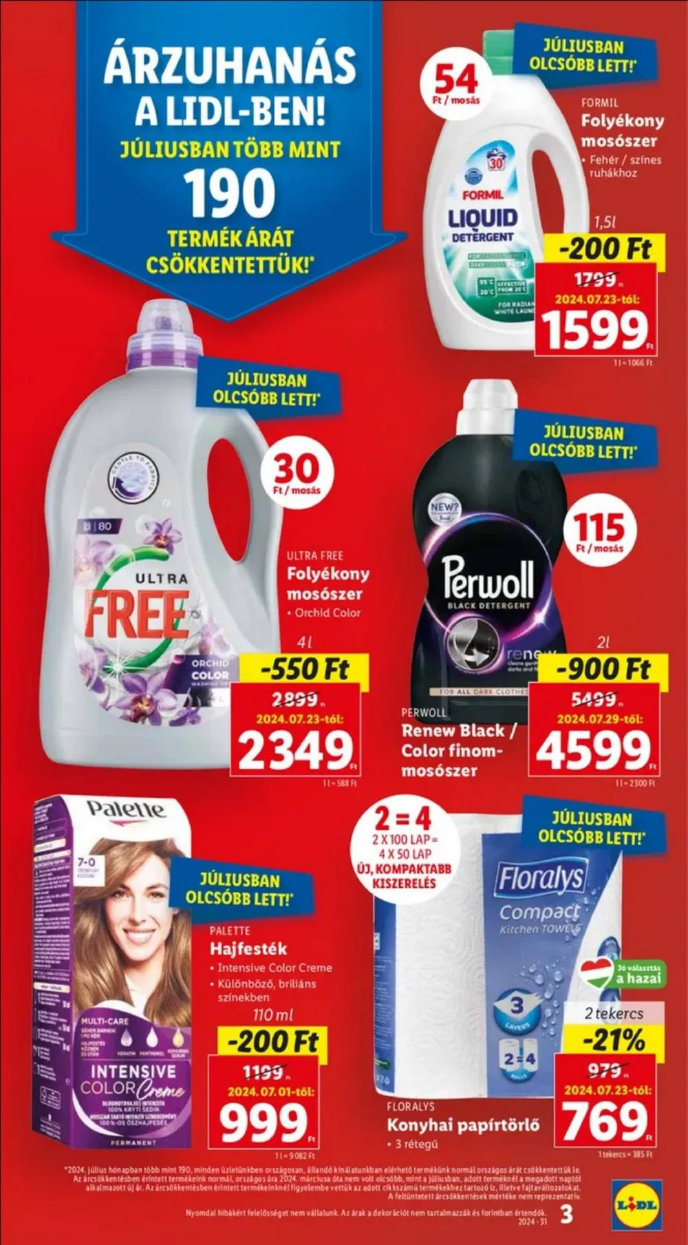 Lidl akciós újság 08.08–08.14 – 3. oldal