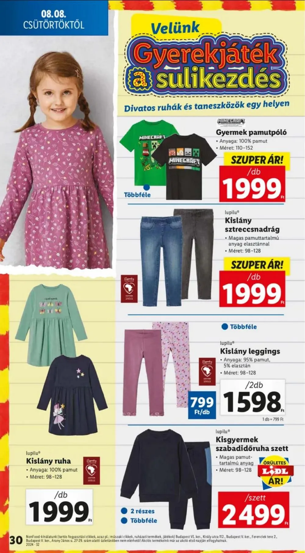Lidl akciós újság 08.08–08.14 – 30. oldal