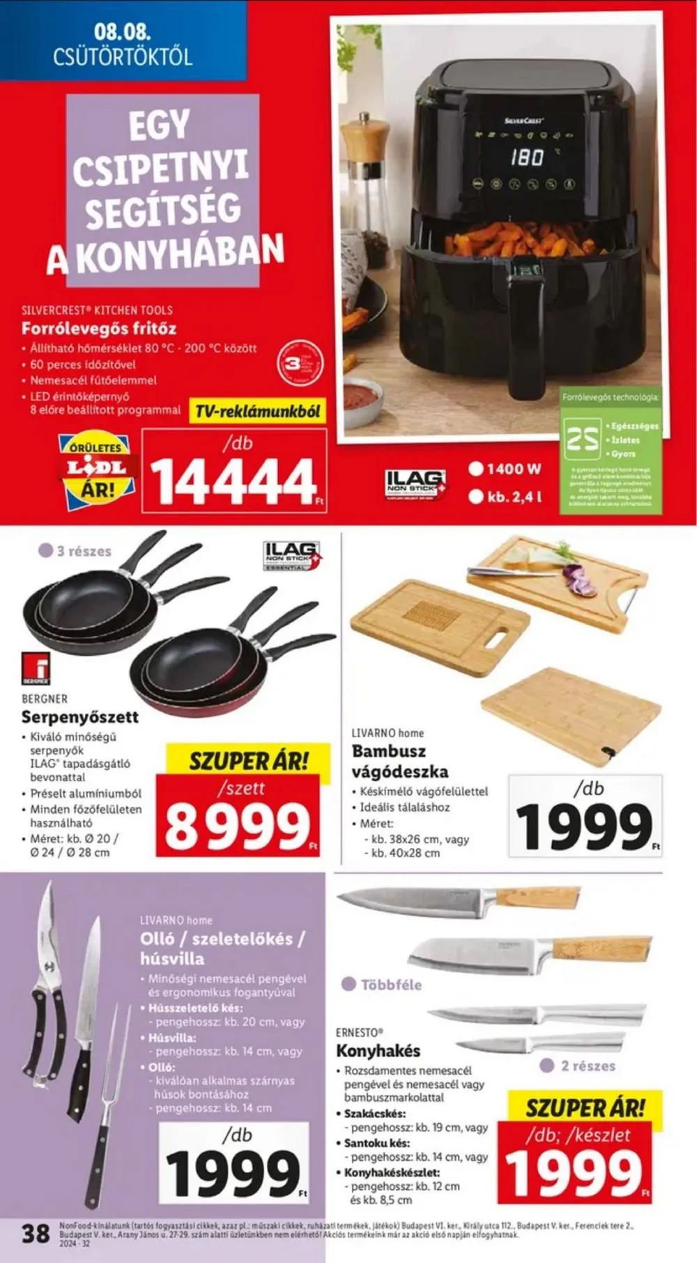 Lidl akciós újság 08.08–08.14 – 38. oldal