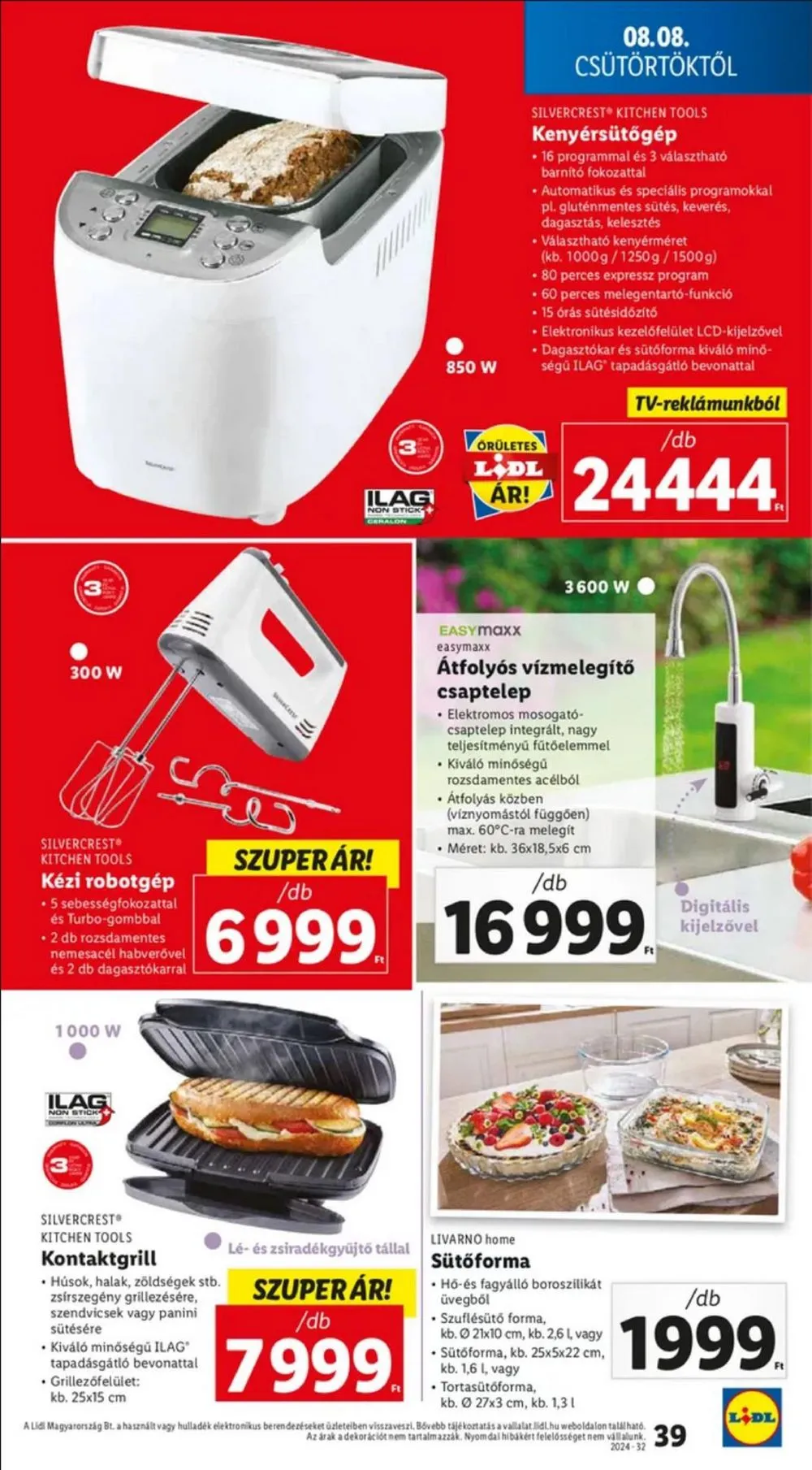 Lidl akciós újság 08.08–08.14 – 39. oldal