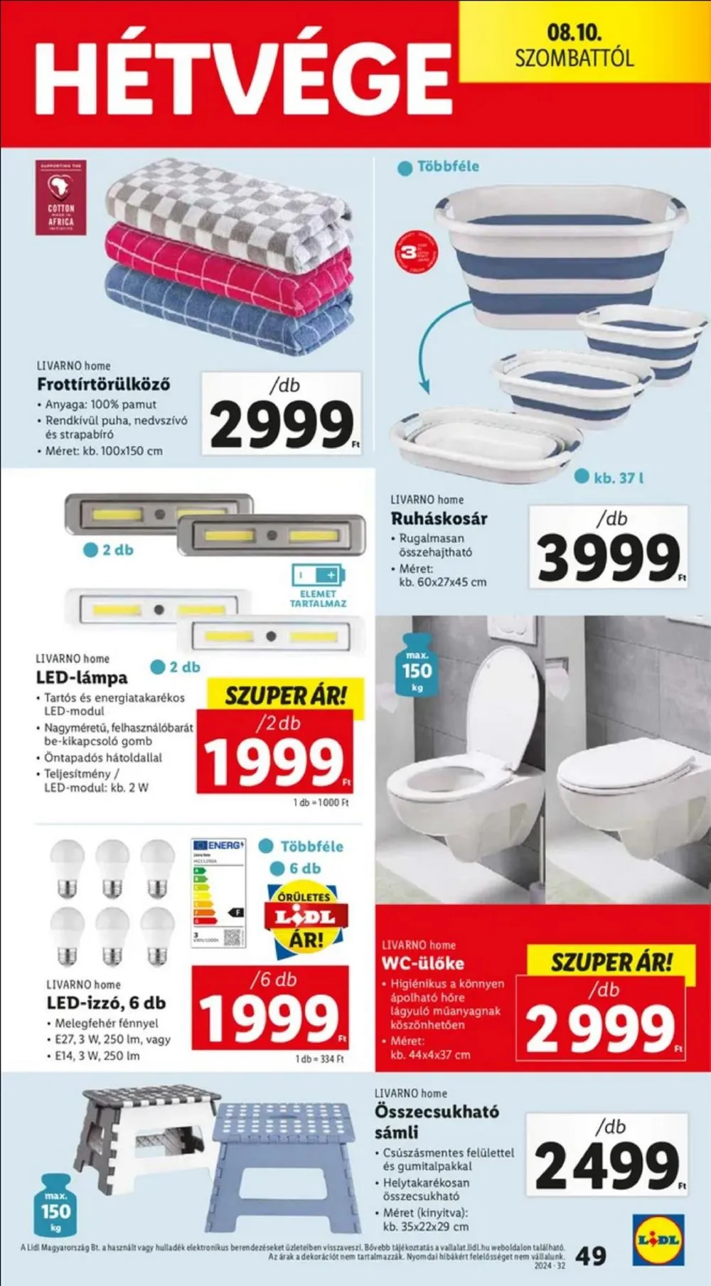 Lidl akciós újság 08.08–08.14 – 49. oldal