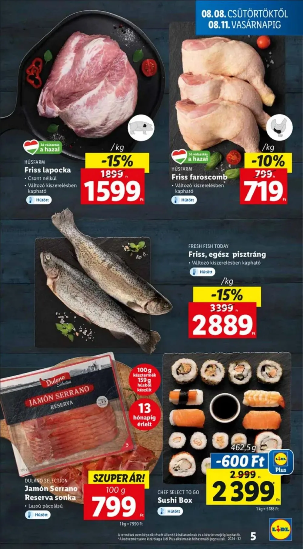 Lidl akciós újság 08.08–08.14 – 5. oldal