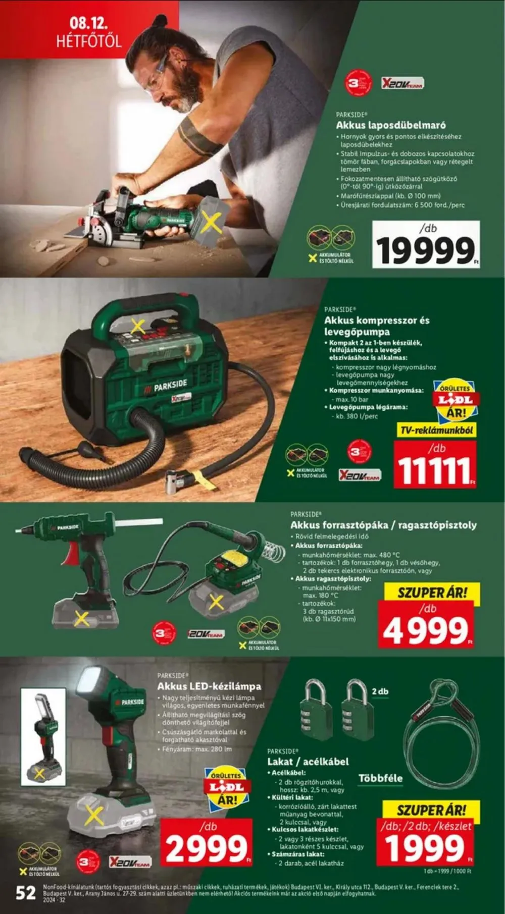 Lidl akciós újság 08.08–08.14 – 52. oldal