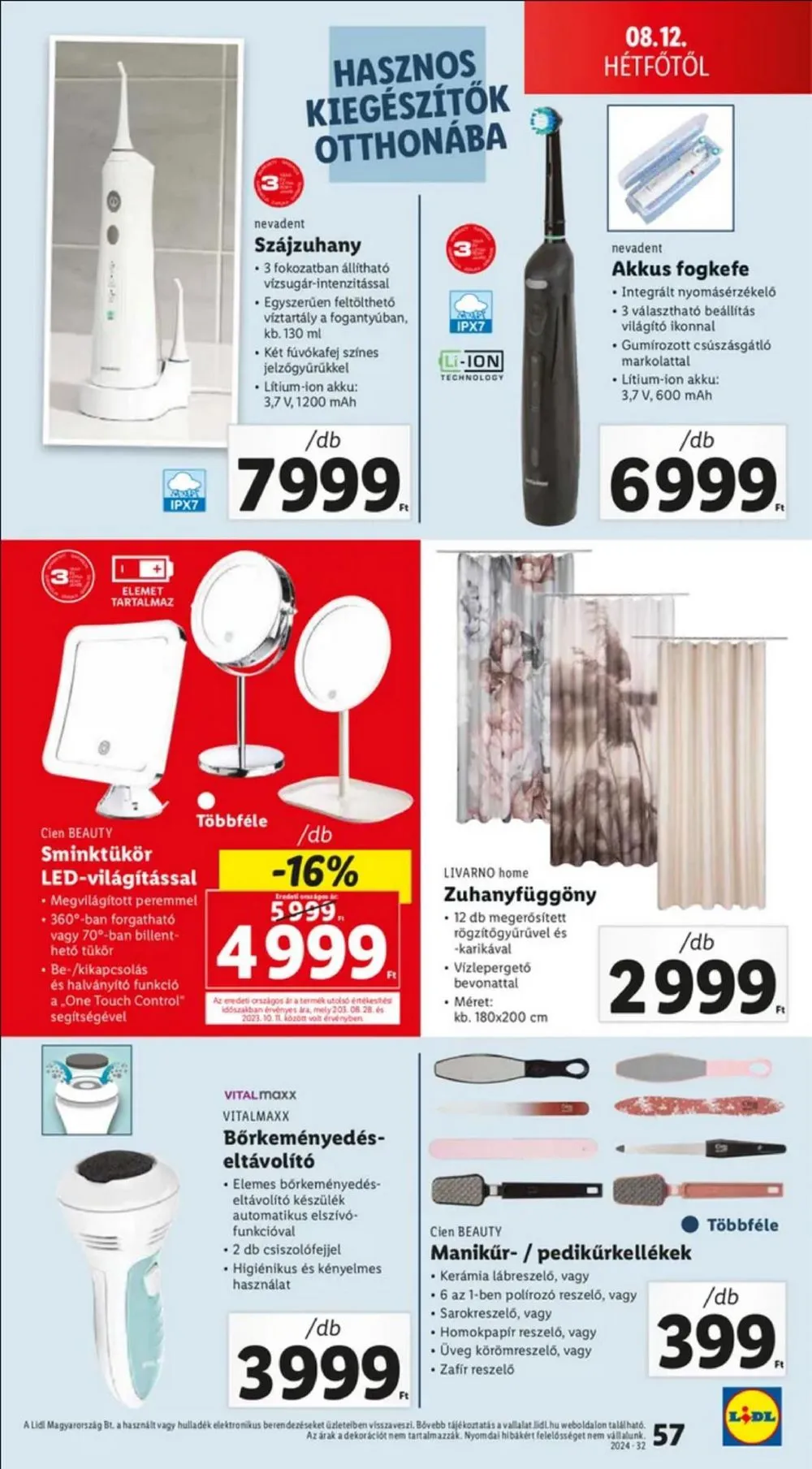 Lidl akciós újság 08.08–08.14 – 57. oldal