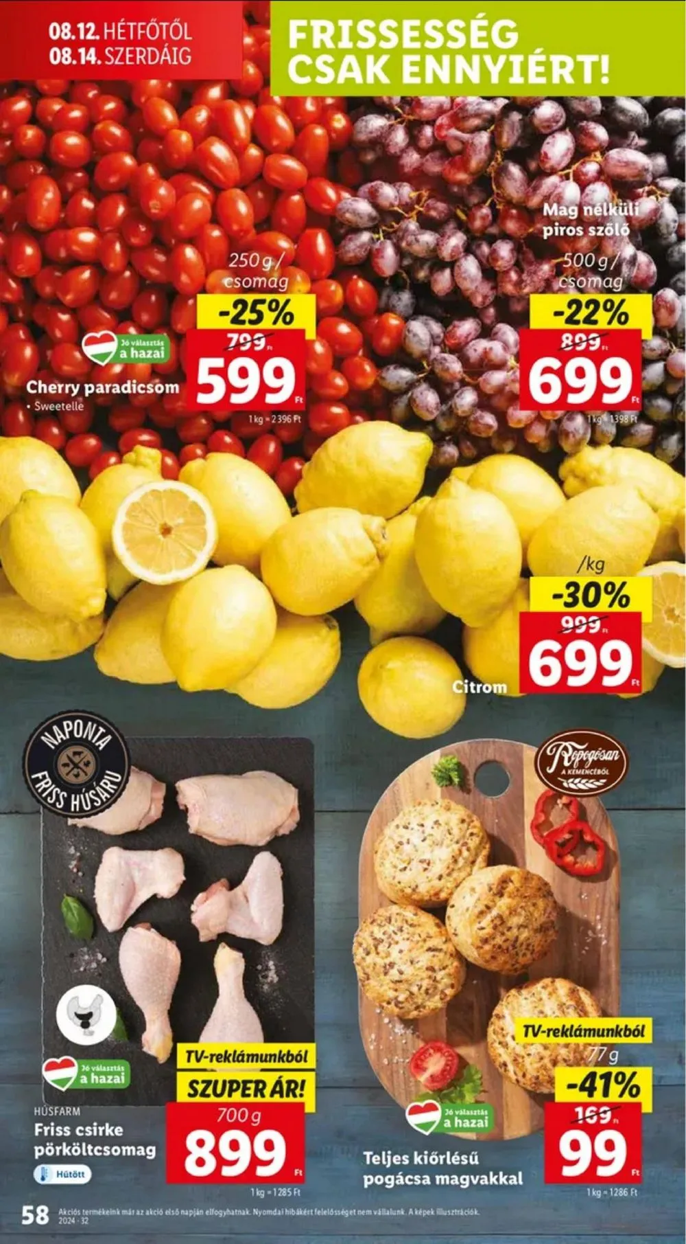 Lidl akciós újság 08.08–08.14 – 58. oldal