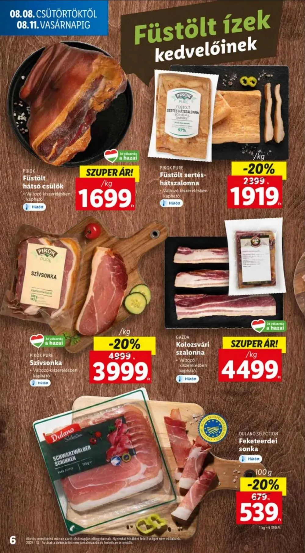 Lidl akciós újság 08.08–08.14 – 6. oldal