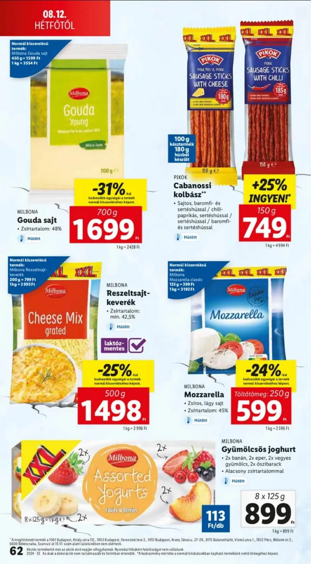 Lidl akciós újság 08.08–08.14 – 62. oldal