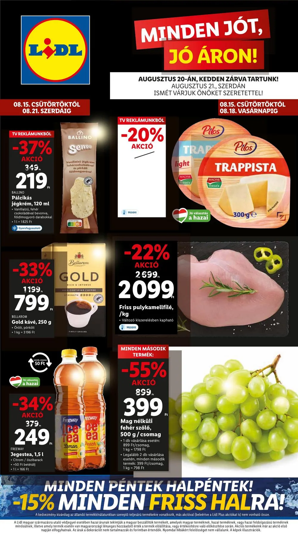 Lidl akciós újság 08.15–08.21