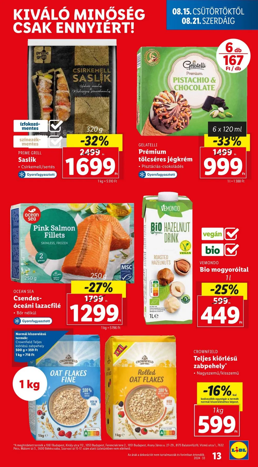 Lidl akciós újság 08.15–08.21 – 13. oldal