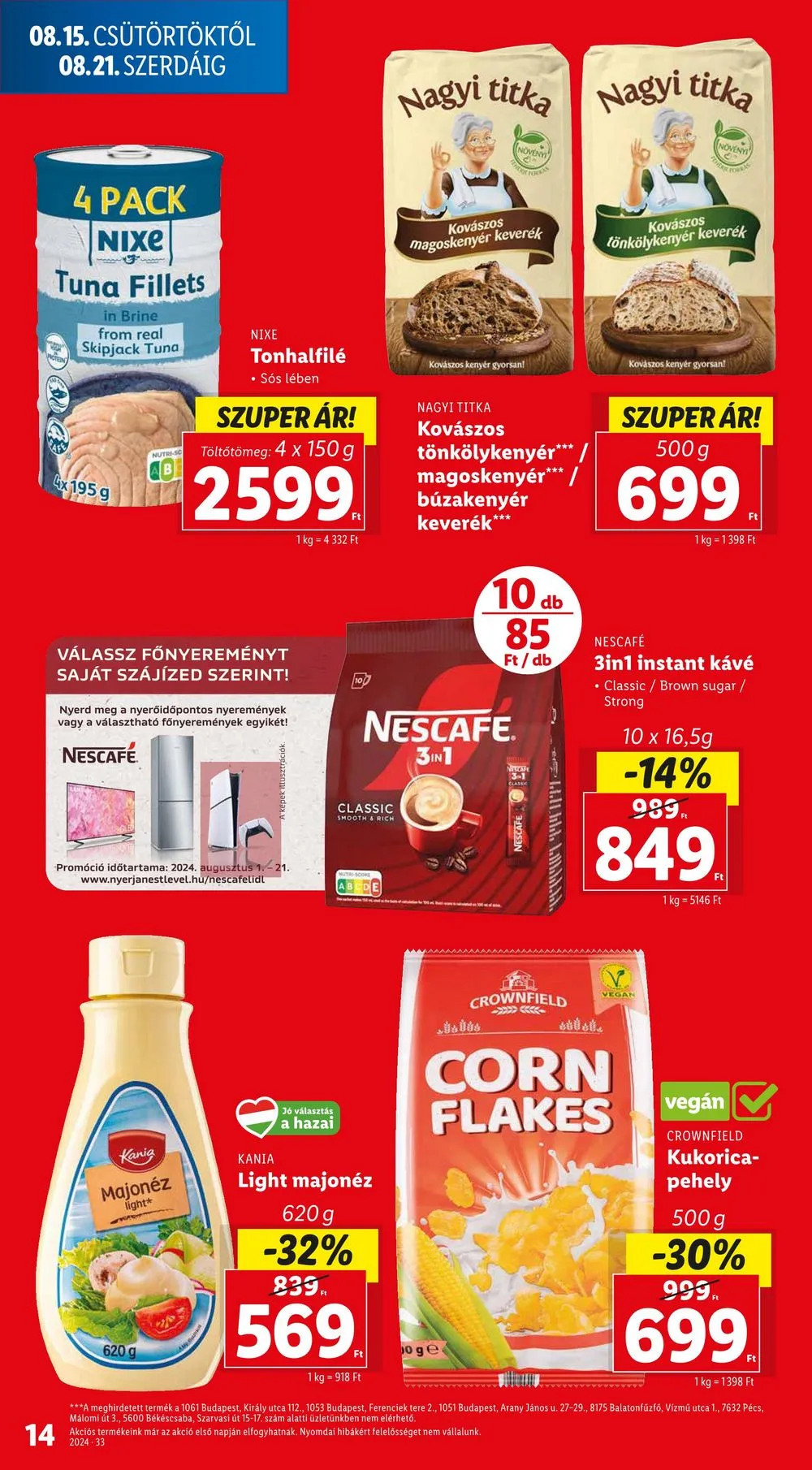 Lidl akciós újság 08.15–08.21 – 14. oldal