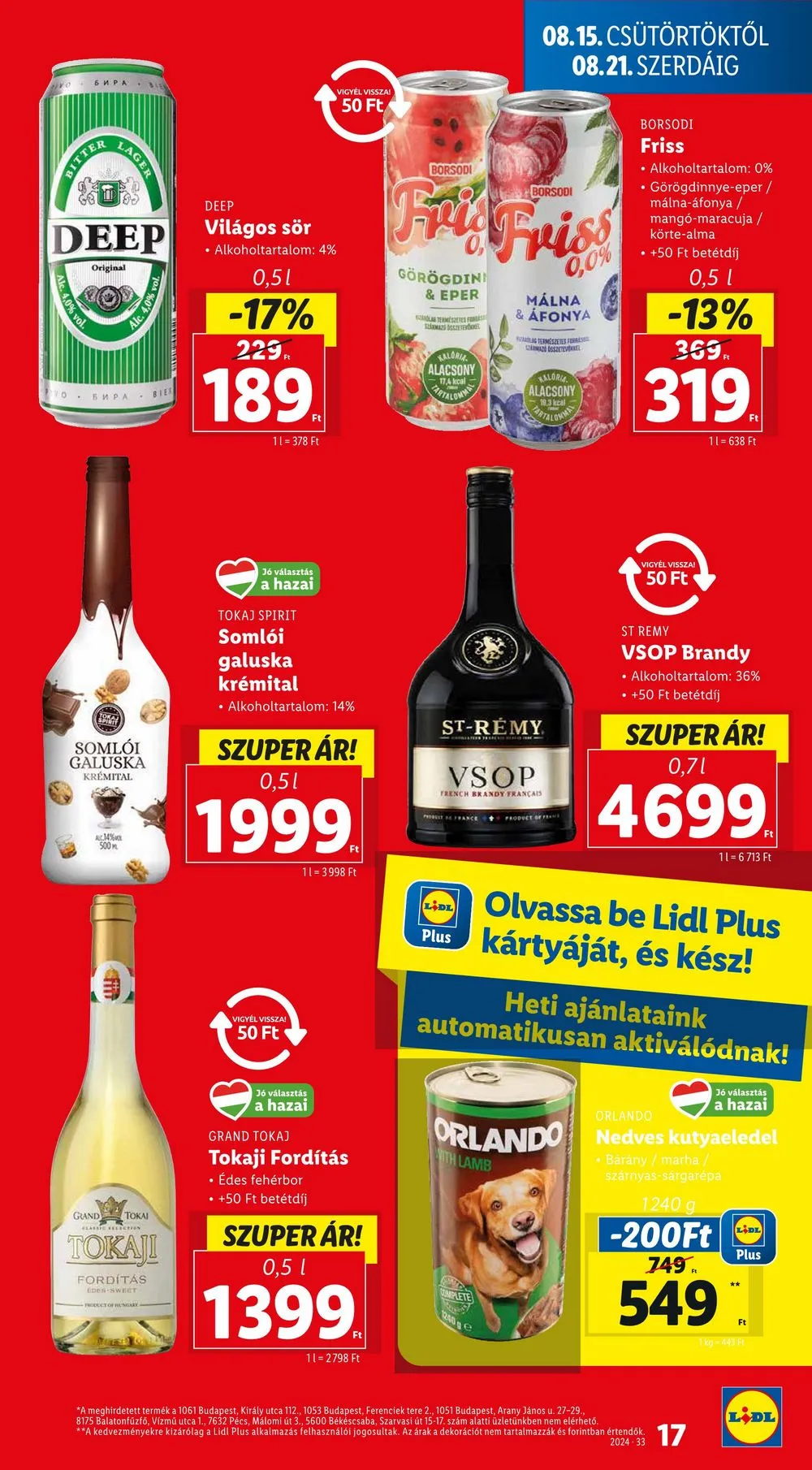 Lidl akciós újság 08.15–08.21 – 17. oldal