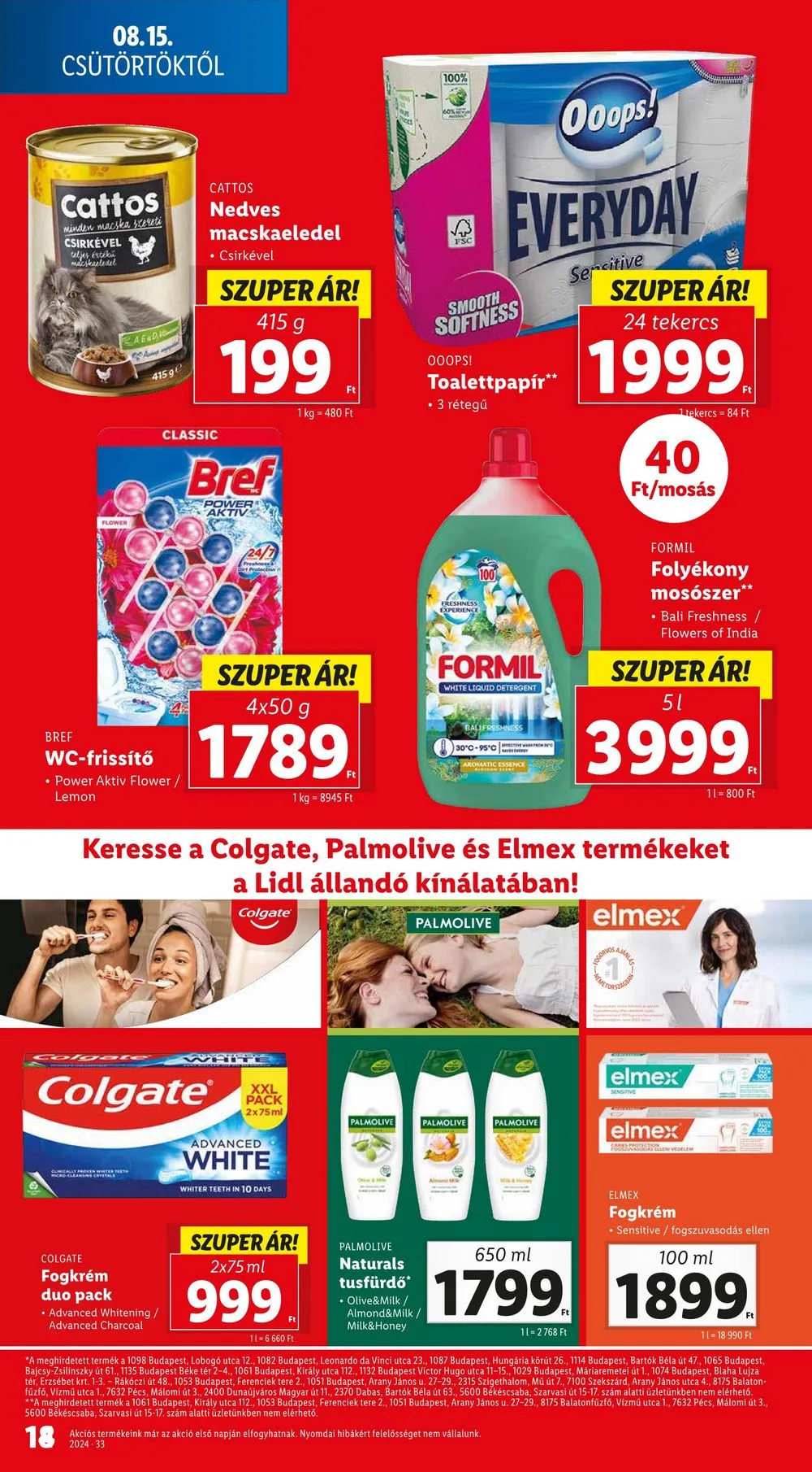 Lidl akciós újság 08.15–08.21 – 18. oldal