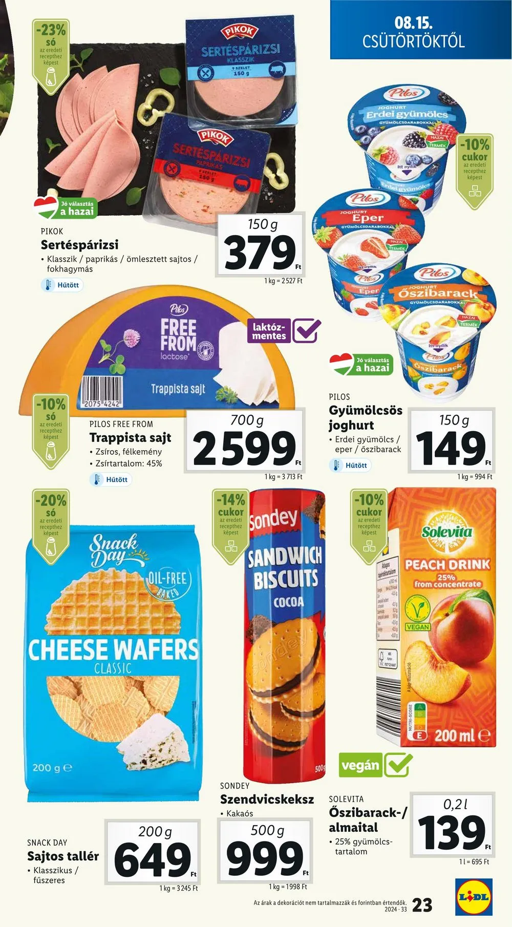 Lidl akciós újság 08.15–08.21 – 23. oldal