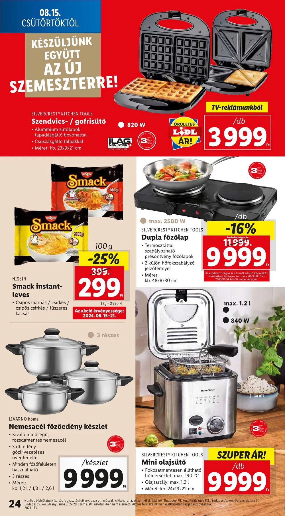 Lidl akciós újság 08.15–08.21 – 24. oldal