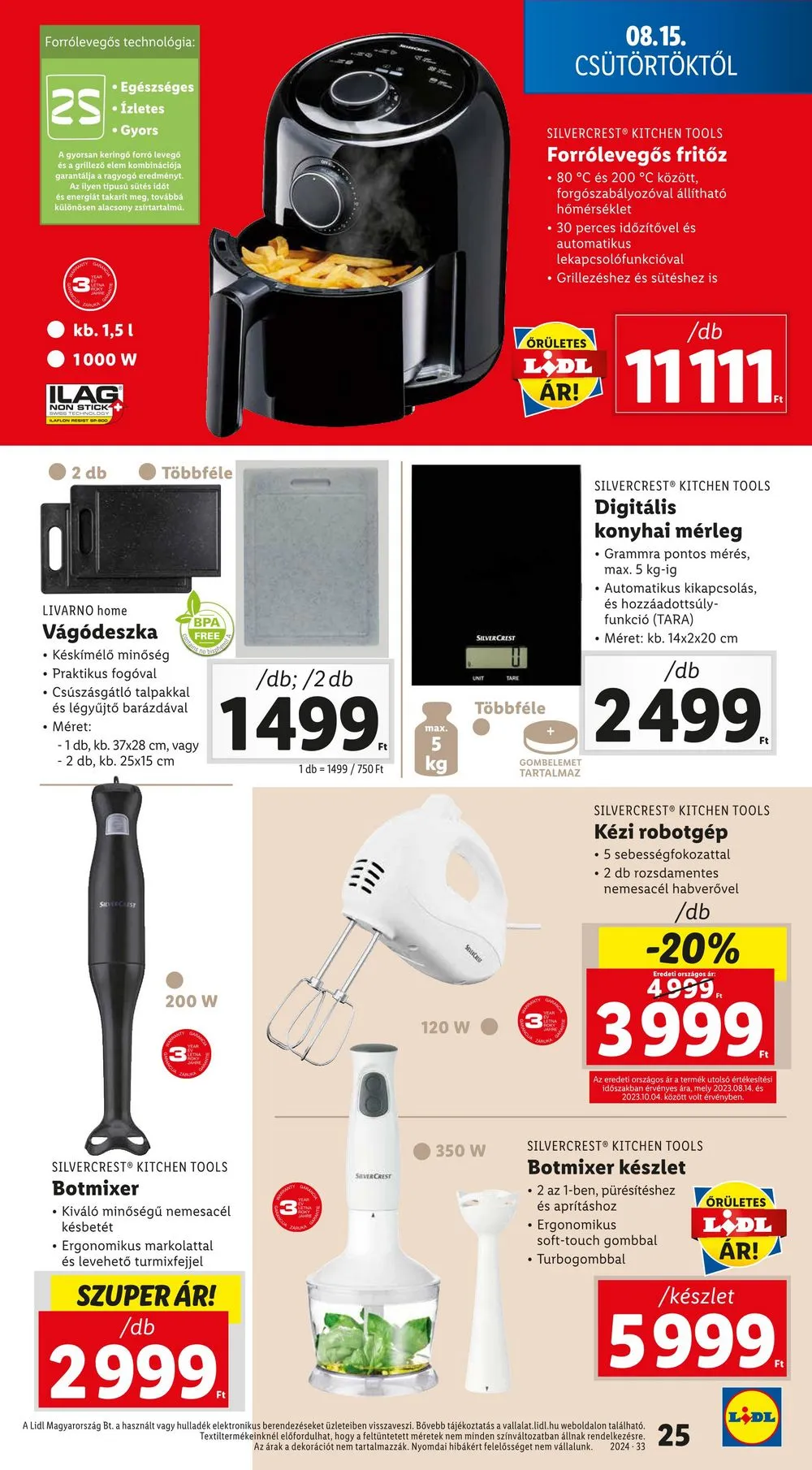 Lidl akciós újság 08.15–08.21 – 25. oldal