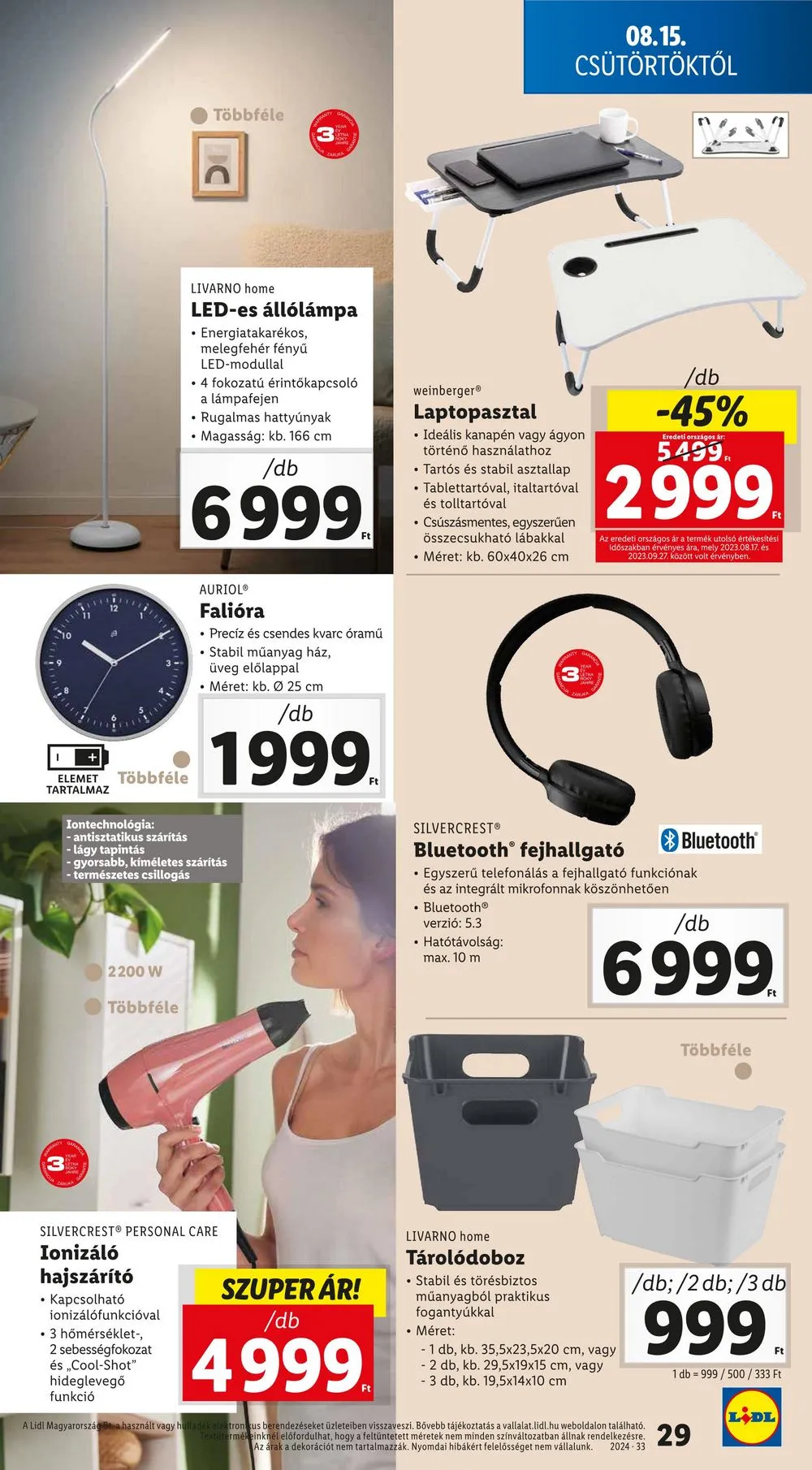 Lidl akciós újság 08.15–08.21 – 29. oldal