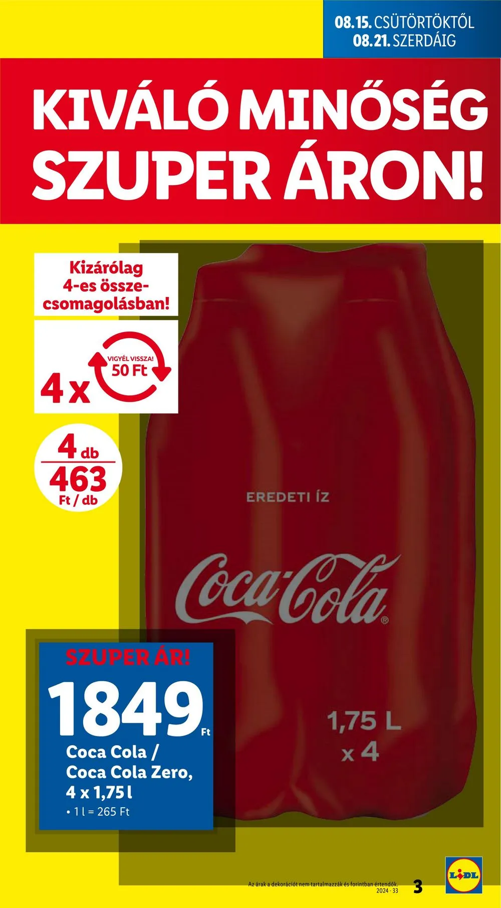Lidl akciós újság 08.15–08.21 – 3. oldal