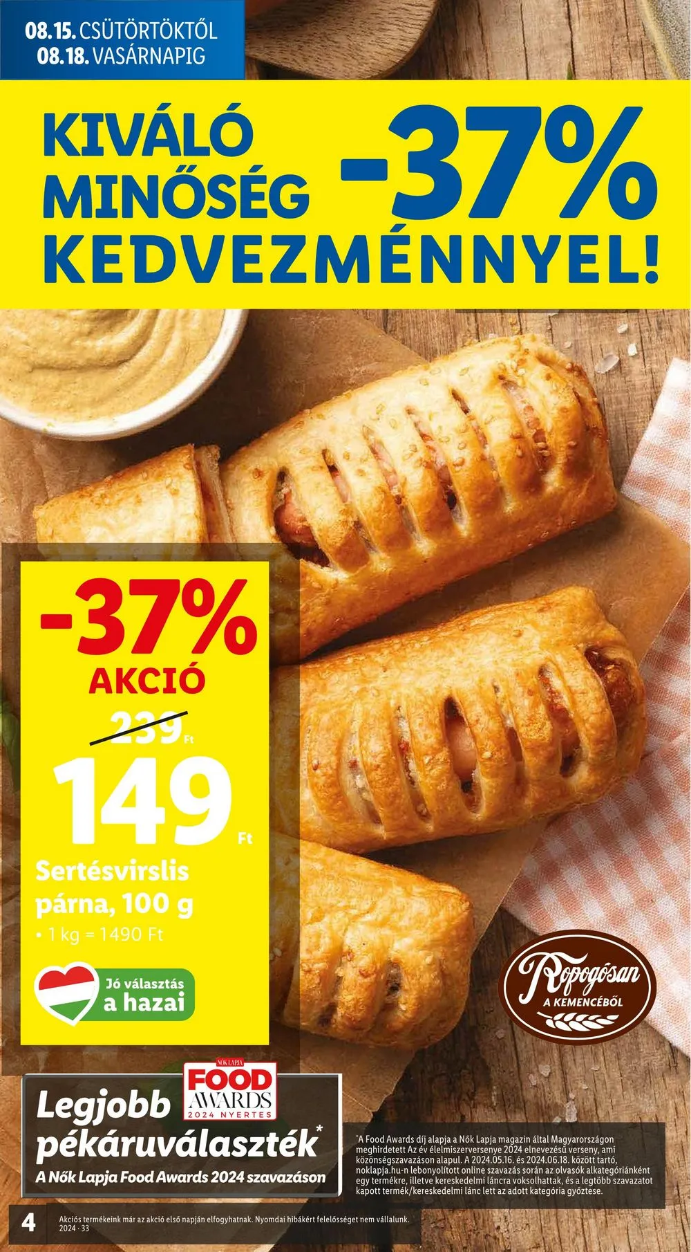 Lidl akciós újság 08.15–08.21 – 4. oldal