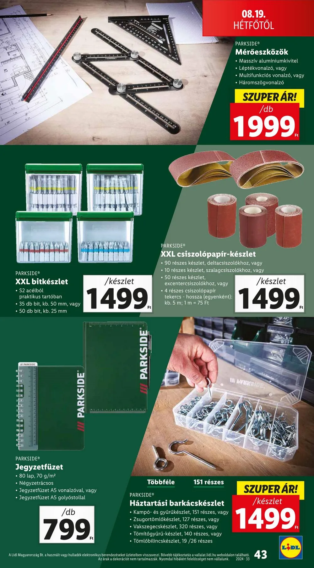 Lidl akciós újság 08.15–08.21 – 43. oldal