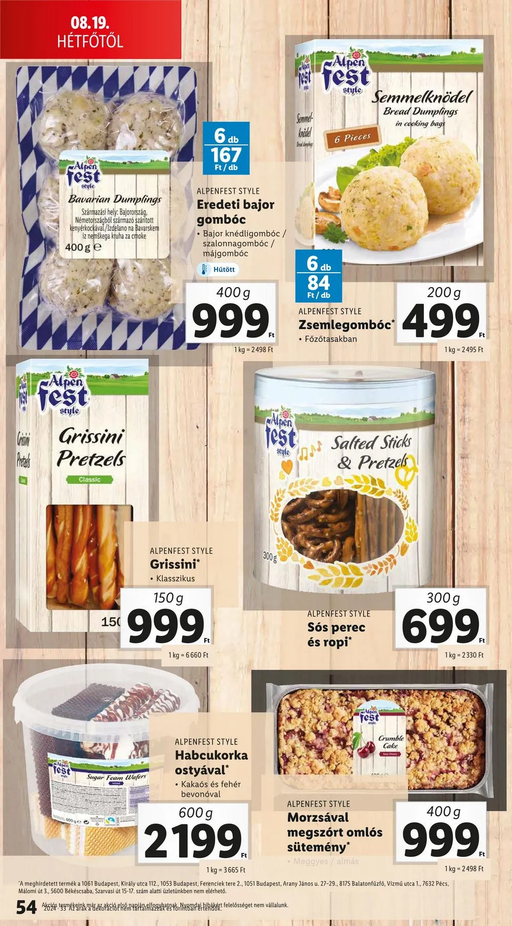 Lidl akciós újság 08.15–08.21 – 54. oldal