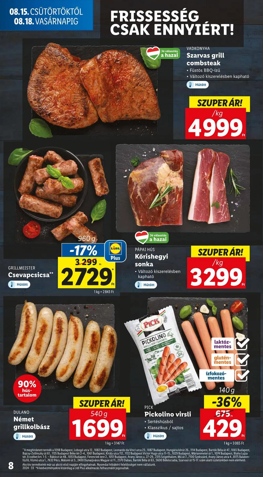 Lidl akciós újság 08.15–08.21 – 8. oldal