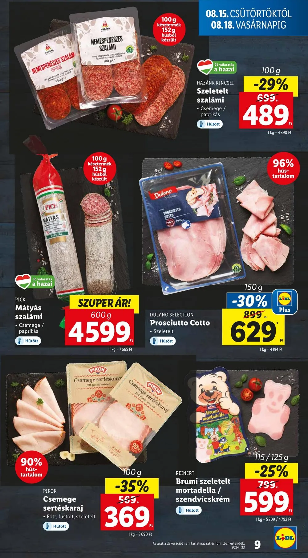 Lidl akciós újság 08.15–08.21 – 9. oldal