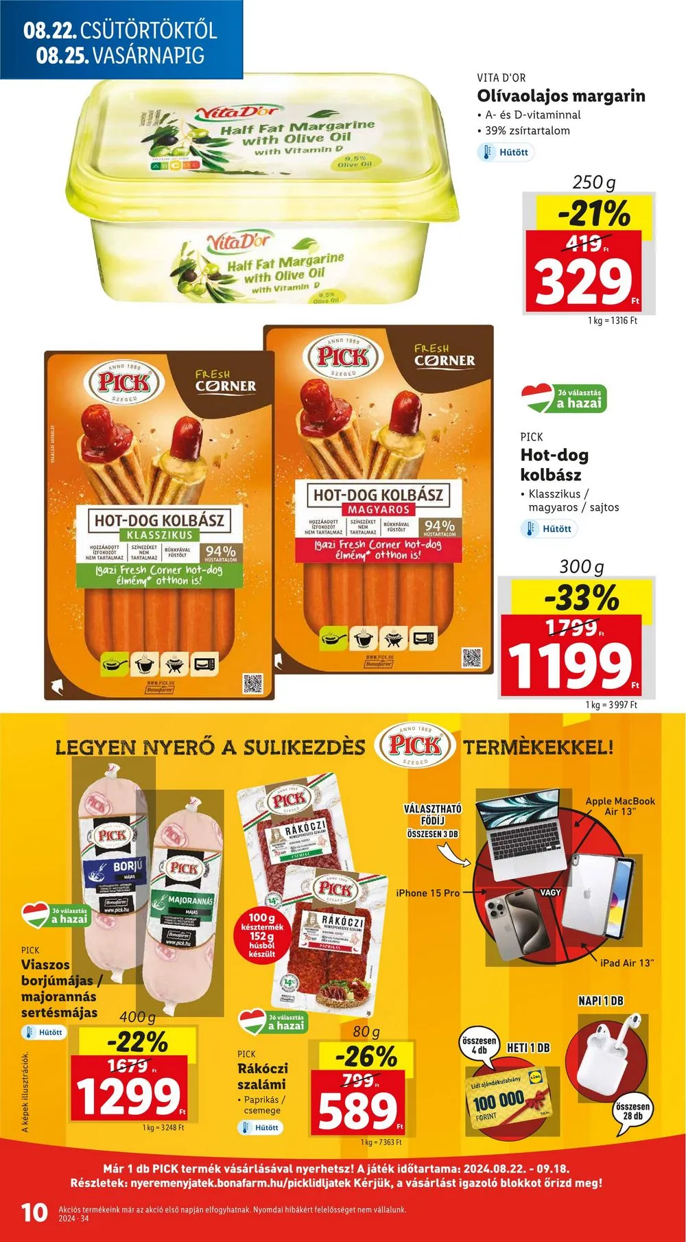 Lidl akciós újság 08.22–08.28 – 10. oldal