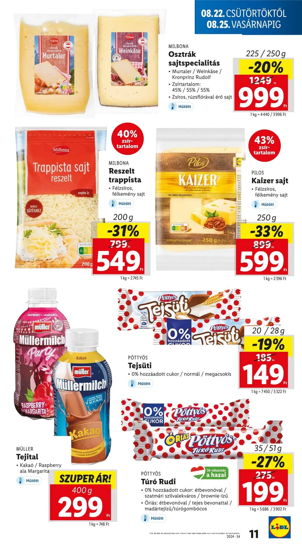 Lidl akciós újság 08.22–08.28 – 11. oldal