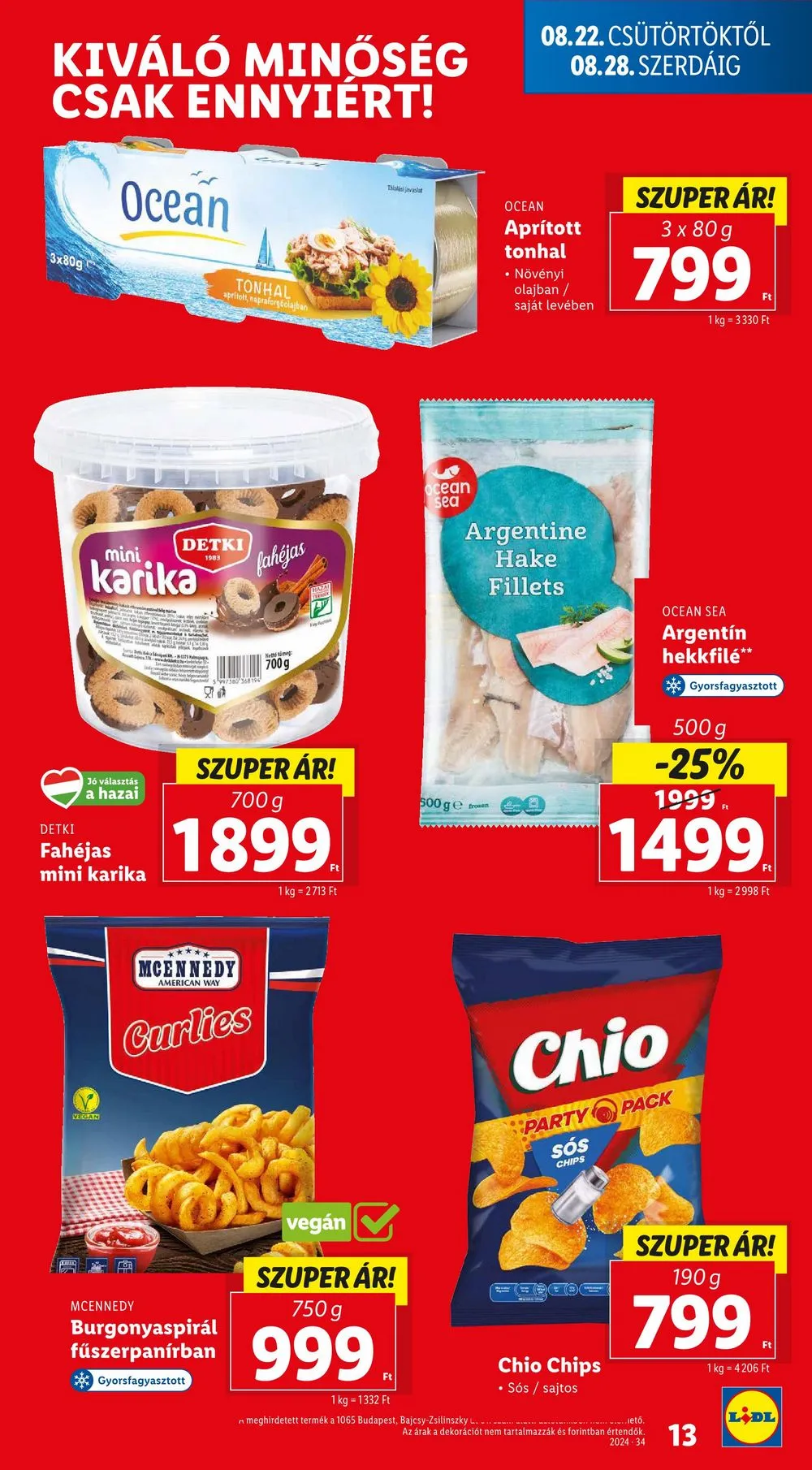 Lidl akciós újság 08.22–08.28 – 13. oldal