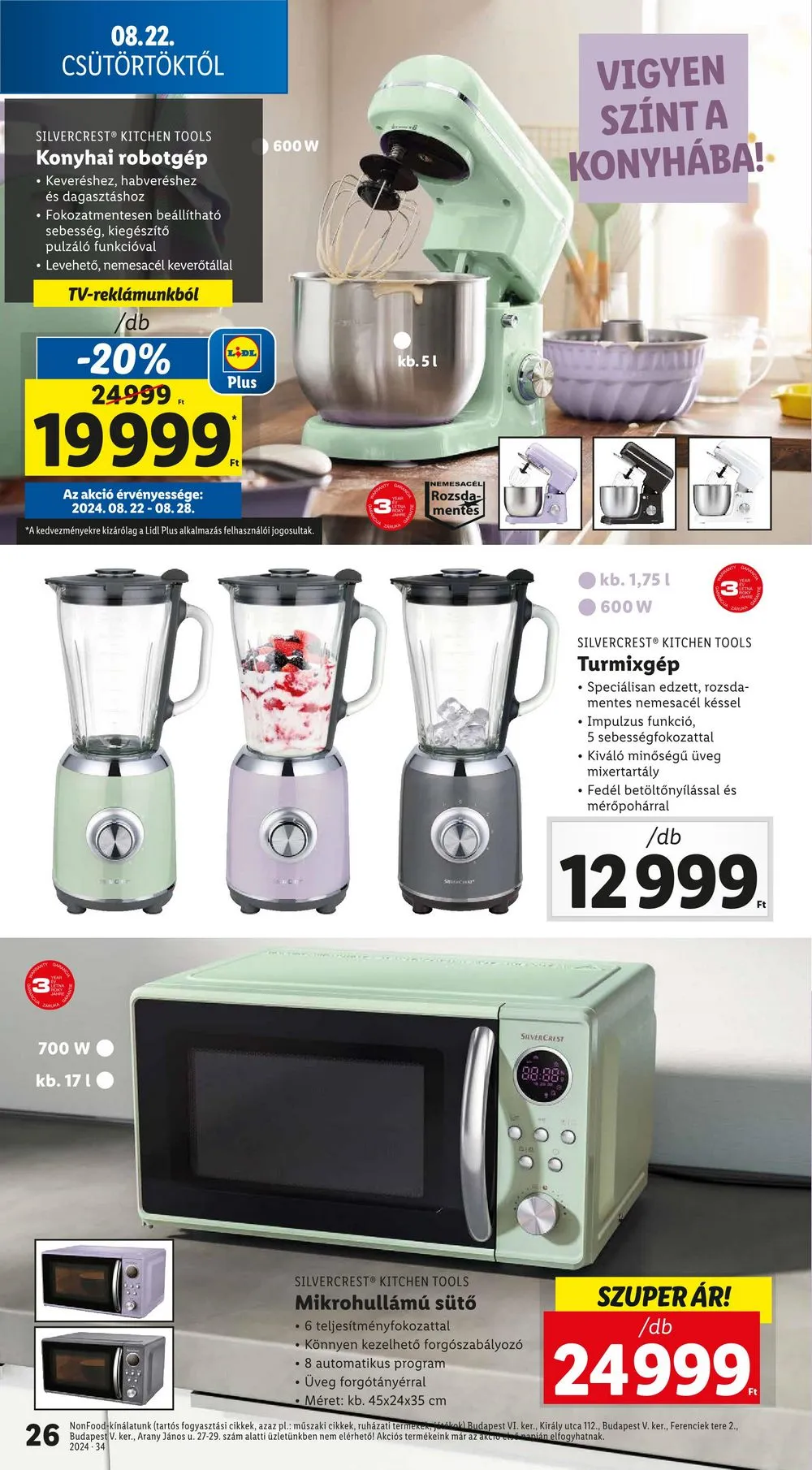 Lidl akciós újság 08.22–08.28 – 26. oldal