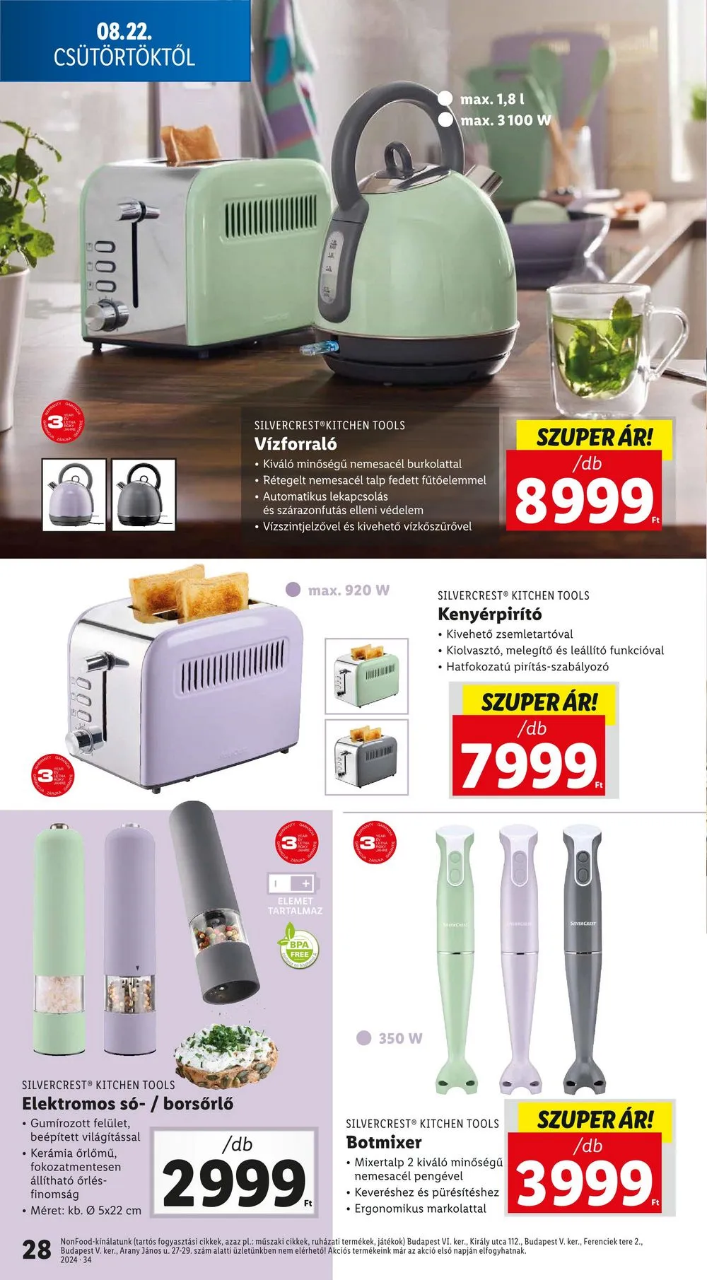 Lidl akciós újság 08.22–08.28 – 28. oldal